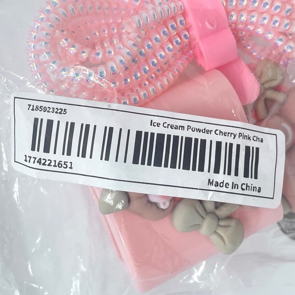 🎁 Pink Shell Cherry Girl iPhone Charger & Data Cable Protective Case 4-Pc Set - Picture 7 of 7